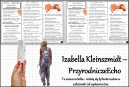Książeczka/broszurka/notatka/sketchnotka/wklejka/ściąga dla ucznia/przypomnienie dla nauczyciela - w pdf. – „UCHO – NARZĄD SŁUCHU I RÓWNOWAGI”, „Działanie narządu słuchu i równowagi”. Biologia 7. Dział „Narządy zmysłów”. Na podstawie wydawnictw: Nowa Era