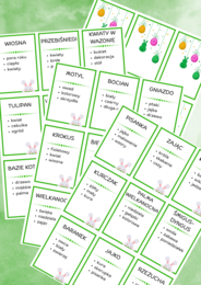 WIOSENNE TABOO - wiosna, Wielkanoc, święta, zając, przerwa, powrót do szkoły, gra