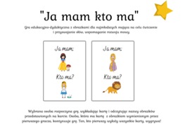 Gra dydaktyczna "Ja mam kto ma" ?‍♀️Postacie z bajek -26 kart - 5 zł