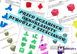 E8 Budowle z sześcianów zadania egzaminacyjne z odpowiedziami