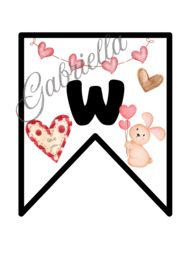 Walentynki girlanda wersja 2