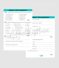 Pierwszy tryb warunkowy – First Conditional – karta pracy – ćwiczenia – zadania – E8 – matura