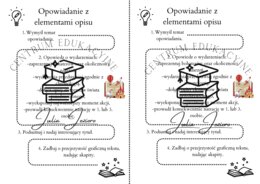 Opowiadanie z opisem- wklejka klasa 5