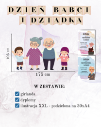 DEKORACJA DZIEŃ BABCI I DZIADKA