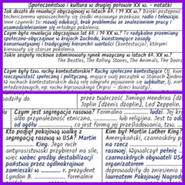 Społeczeństwo i kultura w drugiej połowie XX w. – notatki i karta pracy (MATERIAŁ ZA DARMO)