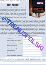 Binge-watching 📺🎞️- gotowa lekcja poziom B2-C1