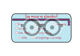 Checklista dla klas 1-3