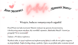 Walentynkowy Mickiewicz, czyli rzecz o "Kurhanku Maryli"