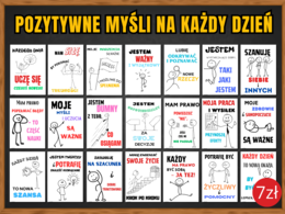 POZYTYWNE MYŚLI NA KAŻDY DZIEŃ - zestaw edukacyjny - gazetka oraz scenariusz zajęć