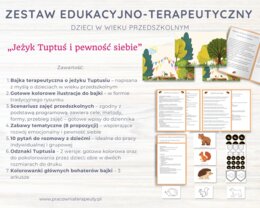 Zestaw edukacyjno-terapeutyczny: „Jeżyk Tuptuś i pewność siebie”