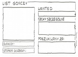 List gończy - sketchnotka