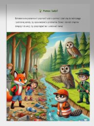 Bajka ekologiczna. Historia o bohaterach ratujących las i rzekę.