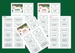 "OPOWIEŚĆ WIGILIJNA" - 68 fiszek - fiszki - PRAWDA - FAŁSZ - lektury obowiązkowe + ODPOWIEDZI