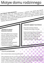 Motywy literackie z opisem i odwołaniem do lektur obowiązkowych! Egzamin ósmoklasisty! Do wydruku lub wyświetlenia na tablicy!