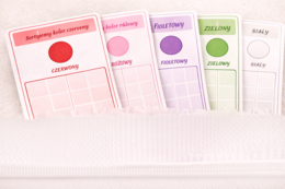 Jagodowe kolory – karty do segregowania