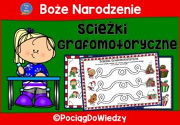 Boże Narodzenie - Ścieżki grafomotoryczne