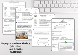 Kartkówki do Repetytorium Ósmoklasisty - Unit 1 - Unit 4 - vocabulary short tests - grammar short tests
