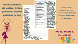 Opis przedmiotu - karty pracy do klas IV-VI , zestaw materiałów - ocenianie kształtujące