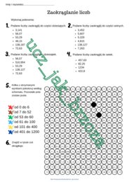 Zaokrąglanie liczb, klasa 7, Dzień Kropki