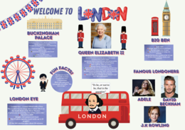 Gazetka Edukacyjna: Londyn – 48 Stron Atrakcji, Ciekawostek i Dekoracji| Format A 4 i mniejszy| 2 duże plakaty