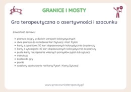 Gra terapeutyczna o asertywności i szacunku „Granice i mosty”