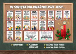 W ŚWIĘTA NAJWAŻNIEJSZE JEST... - gazetka edukacyjna, świąteczna