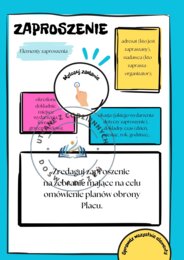 Uczymy się redagować zaproszenia - 50 kart graficznych z poleceniami i podpowiedziami