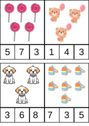 Karty Pracy na Percepcję Wzrokową - nauka liter, nauka czytania, matematyka