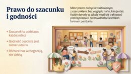 Standardy Ochrony Małoletnich - Twoje prawa i bezpieczeństwo w szkole (gazetka szkolna / plansze informacyjne)