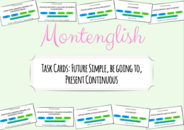 Karty be going to vs Future Simple vs Present Continuous: tłumaczenia