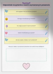 Karta pracy: Mój wymarzony prezent