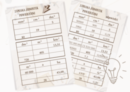 Zamiana jednostek powierzchni