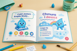Książka edukacyjna dla dzieci „Przygody Kropli Wody”