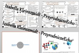 Minizestaw na temat „Atomy i cząsteczki” – sketchnotka + karta pracy w power point + gratisowy link do prezentacji multimedialnej niekomercyjnej wykonanej w genial.ly do indywidualnego pobrania i użycia do celów niekomercyjnych. Chemia 7, „Świat okiem ch