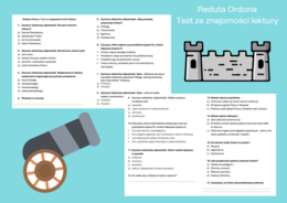 Reduta Ordona - test ze znajomości treści lektury