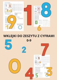 Wklejki z cyframi do zeszytu 0 -9