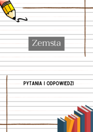 Zemsta – Aleksander Fredro | Karty do lektury