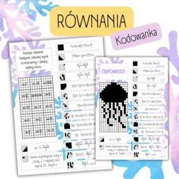 RÓWNANIA - kodowanka