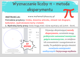 Wyznaczanie liczby π - metoda eksperymentu / KARTY PRACY do druku / STACJA ZADANIOWA