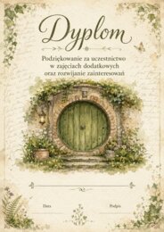 Dyplomy- Nagrody do uzupełnienia dużo wzorów