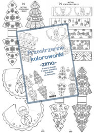 Przestrzenne kolorowanki -ZIMA-