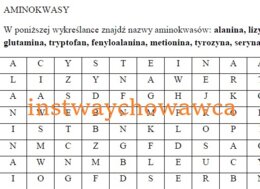 Aminokwasy-wykreślanka