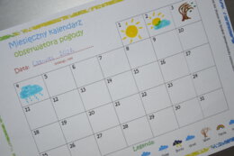 Miesięczny kalendarz obserwatora pogody