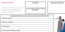 Kłamstwo - językowe karty pracy