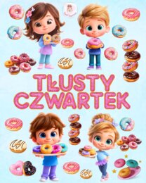 🍩TŁUSTY CZWARTEK PAKIET DEKORACJI🍩