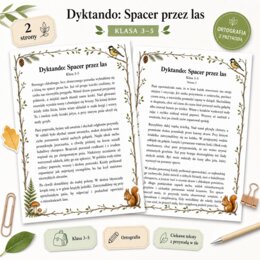 Dyktando. Spacer przez las