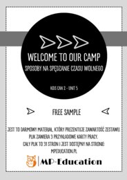 Welcome to our camp - outdoor activities - (Kids Can 2) free sample