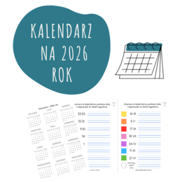 KALENDARZ NA 2026 ROK - odczytywanie dni tygodnia na podstawie dat