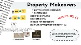 Dział DOM, REMONTY, matura, matura rozszerzona, B2/c1, need to be done/ing, have sth done, modals for deduction, grammar, vocabulary, speaking, writing