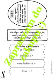 Lapbook ostrosłupy - propozycja materiałów